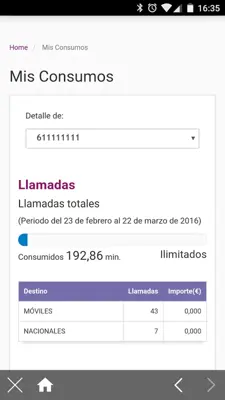 Mi Fibra Ono android App screenshot 3